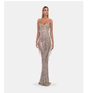 Albina Dyla corset back gown